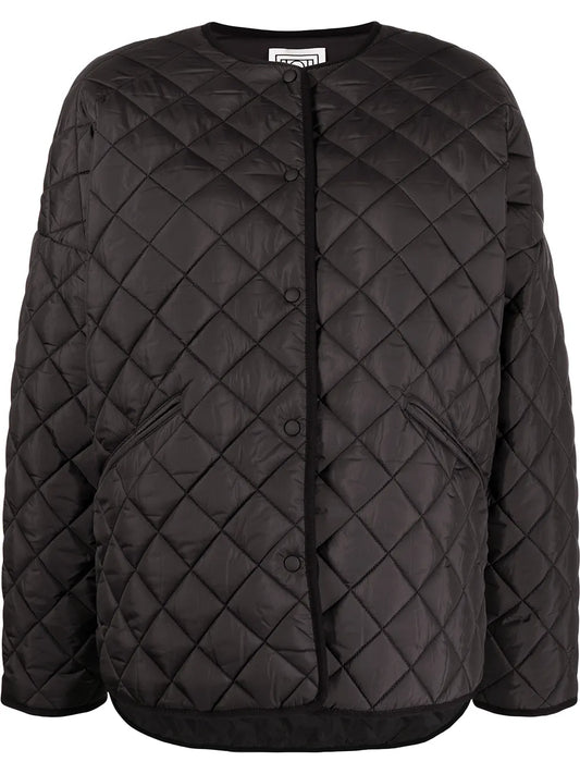 Drop-Shoulder Quilted Jacket