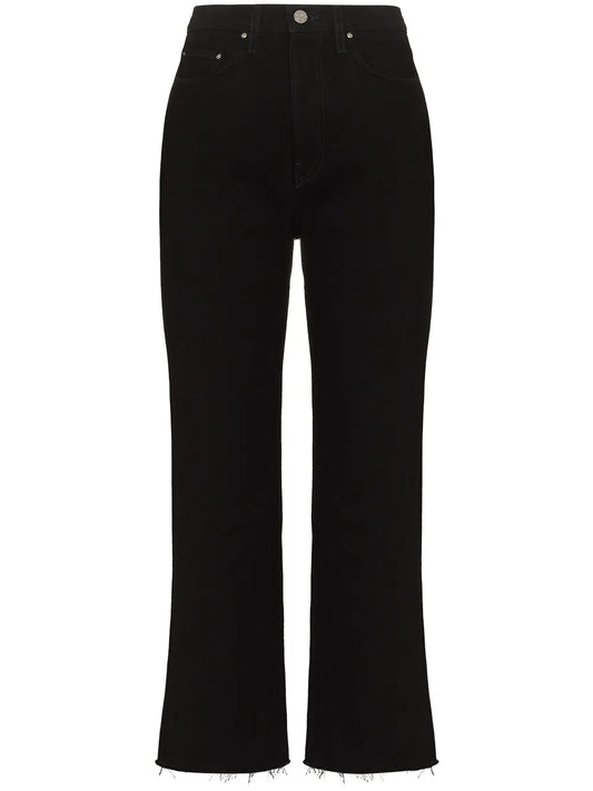 Cropped Straight-Leg Jeans