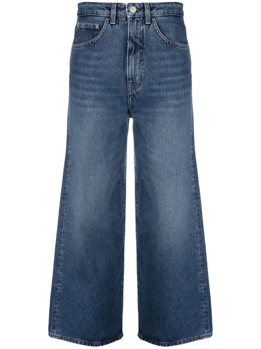 Organic Cotton Cropped Flared Jeans