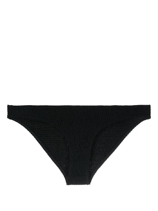 Smocked-Finish Bikini Bottoms