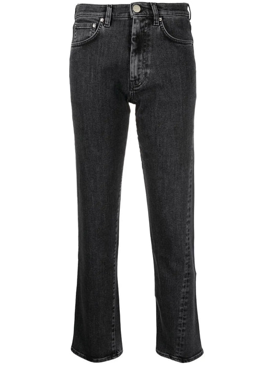 Twisted Seam Cropped Jeans