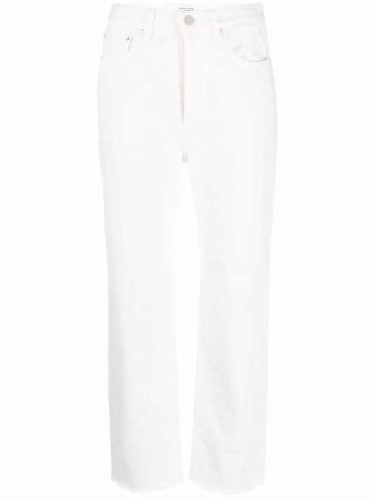Cropped Straight-Leg Jeans