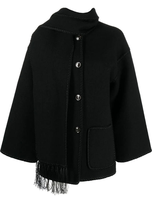 Embroidered Scarf Jacket