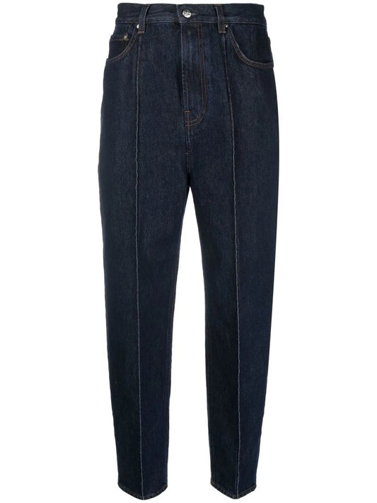 High-Waist Cropped Jeans