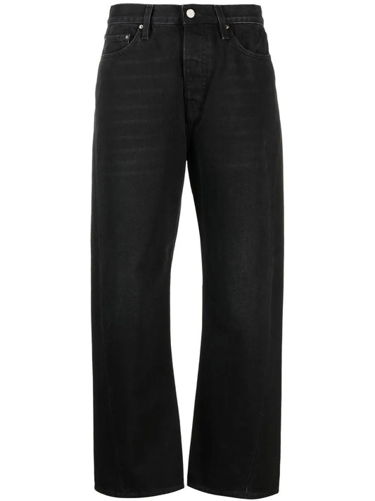 Twisted Seam Straight-Leg Jeans