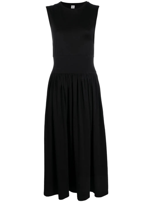 Sleeveless Cotton Midi Dress