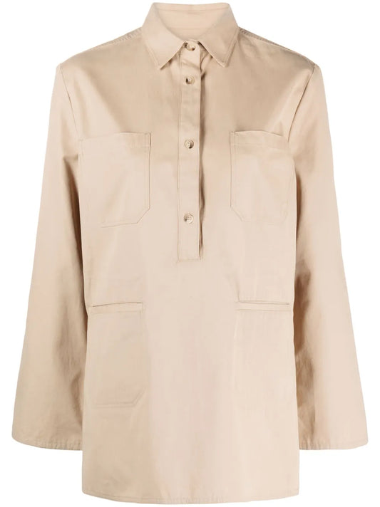 Long-Sleeve Twill Shirt