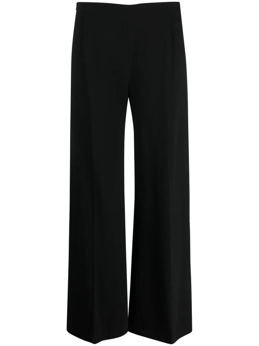 Straight-Leg Cropped Trousers