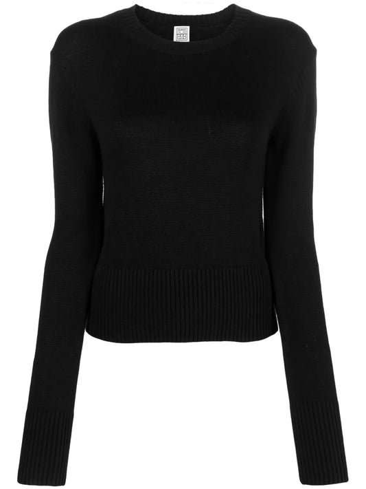 Crew-Neck Ribbed Jumper