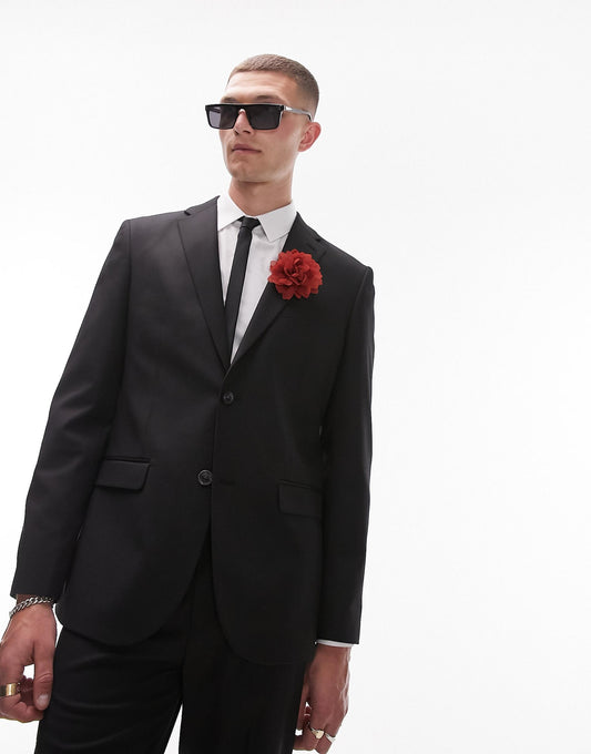 Premium Wool Stretch Slim Jacket