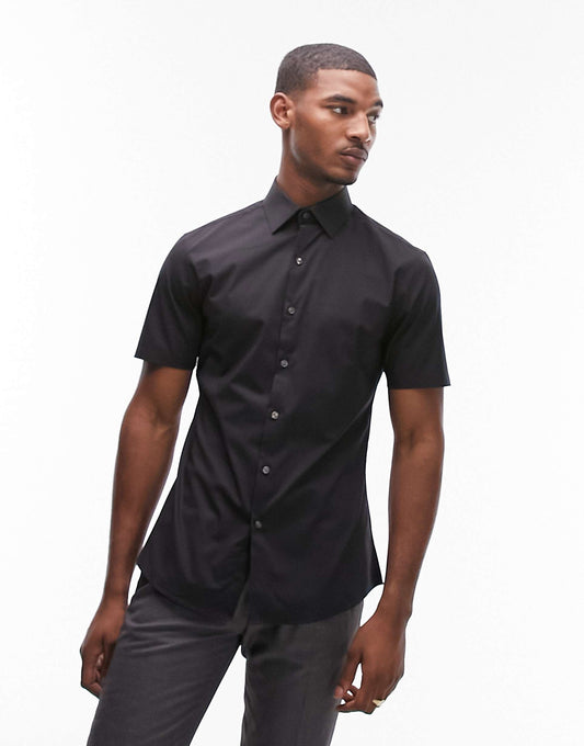 Short Sleeve Formal Slim Fit Shirt