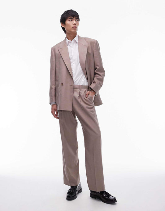 Wide Leg Suit Trousers