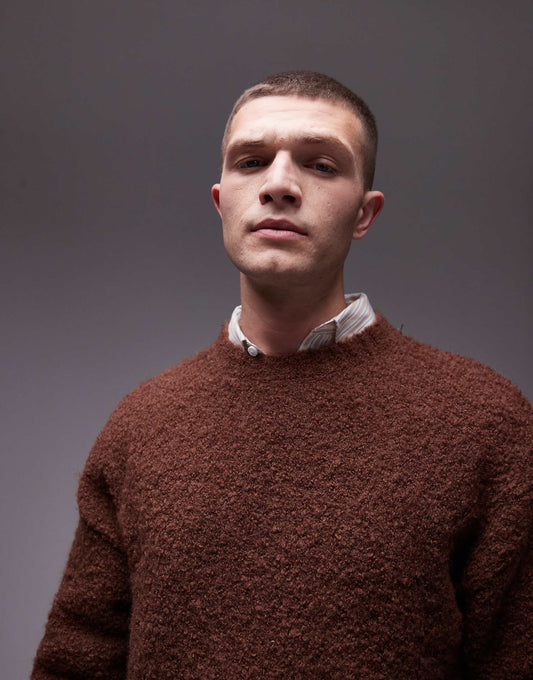 Relaxed Fit Boucle Jumper