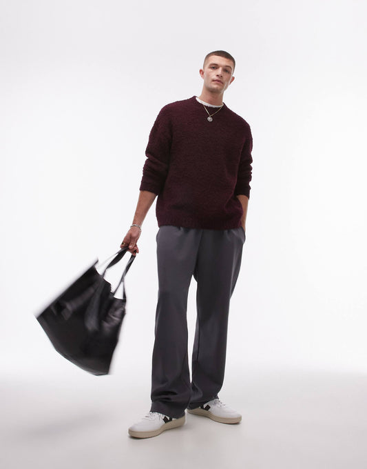 Relaxed Fit Boucle Jumper