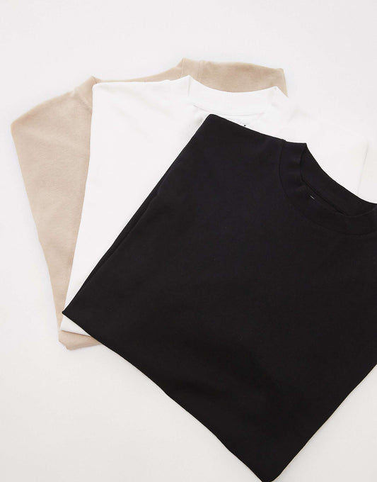 3 Pack Oversized Fit T-Shirt