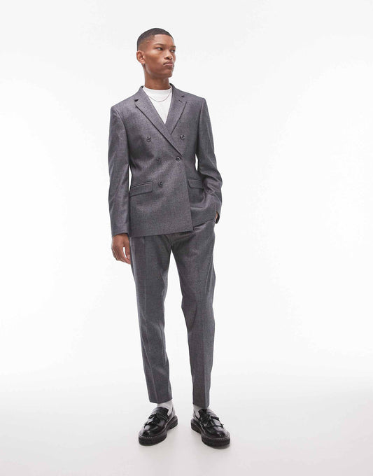 Taper Cross Hatch Suit Trouser