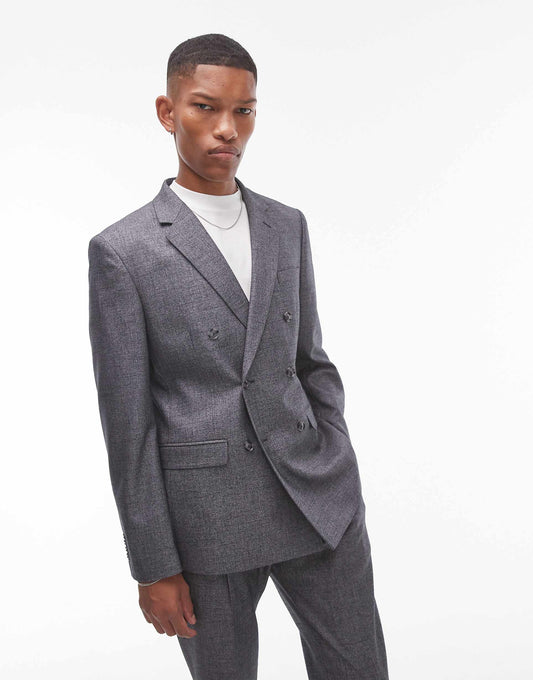 Slim Cross Hatch Suit Jacket