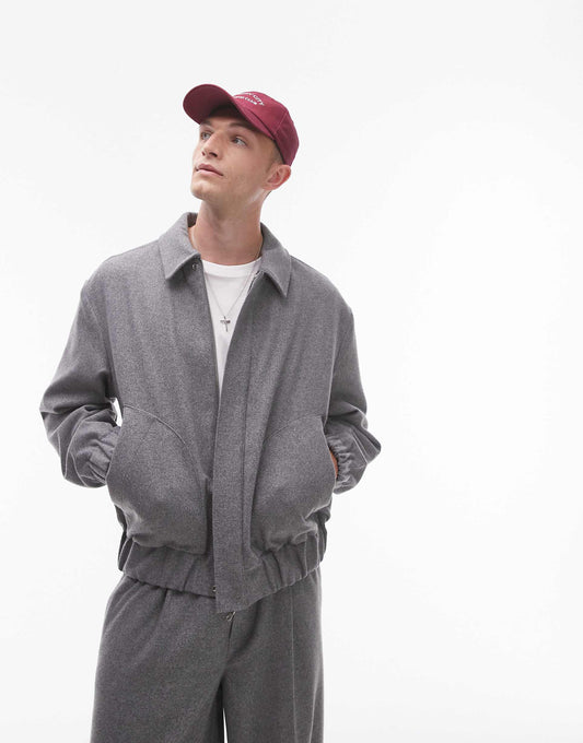 Premium Wool Mix Harrington