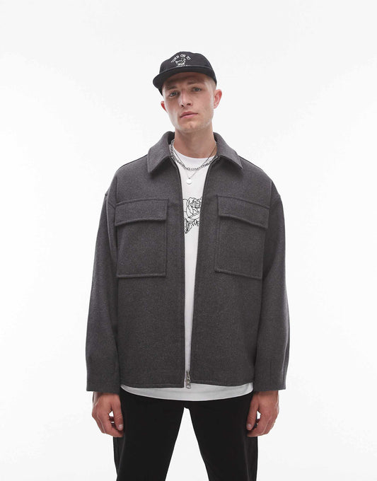 Double Faced Shacket