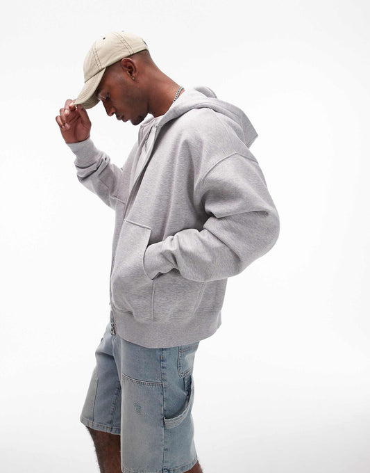 Premium Heavyweight Oversized Full Zip Hoodie