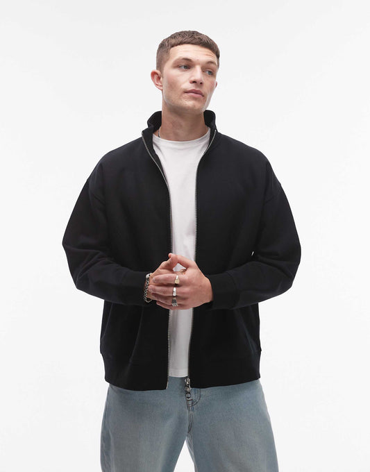 Premium Heavyweight Full Zip Funnel Sweatshirt