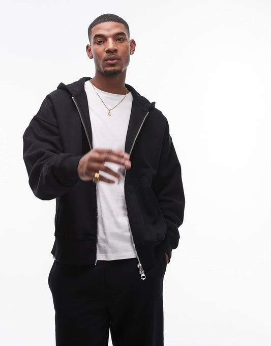 Premium Heavyweight Oversized Full Zip Hoodie