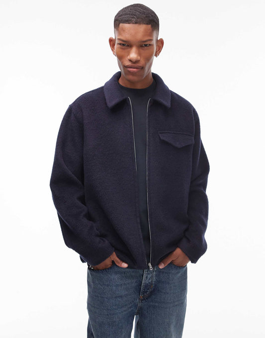 Wool Look Shacket