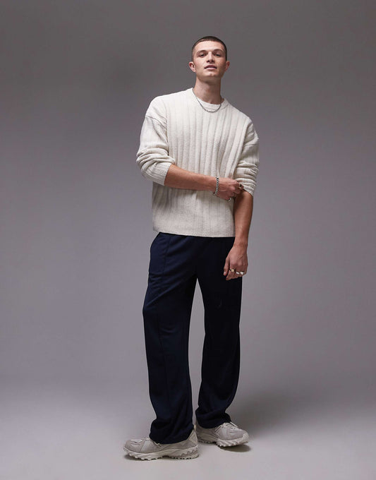 Relaxed Fit Rib Jumper