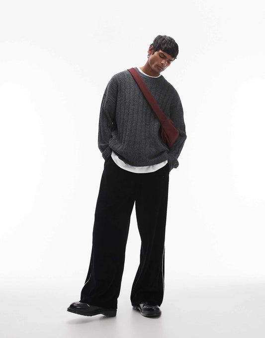 Relaxed Fit Rib Jumper