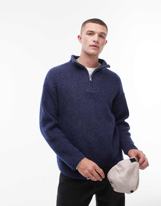 Oversized 1/4 Zip Jumper