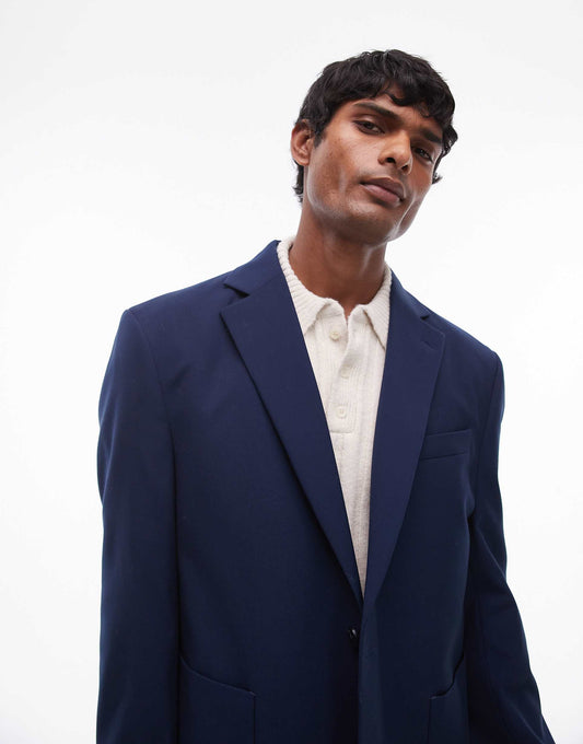 Deconstructed Oversized Suit Jacket