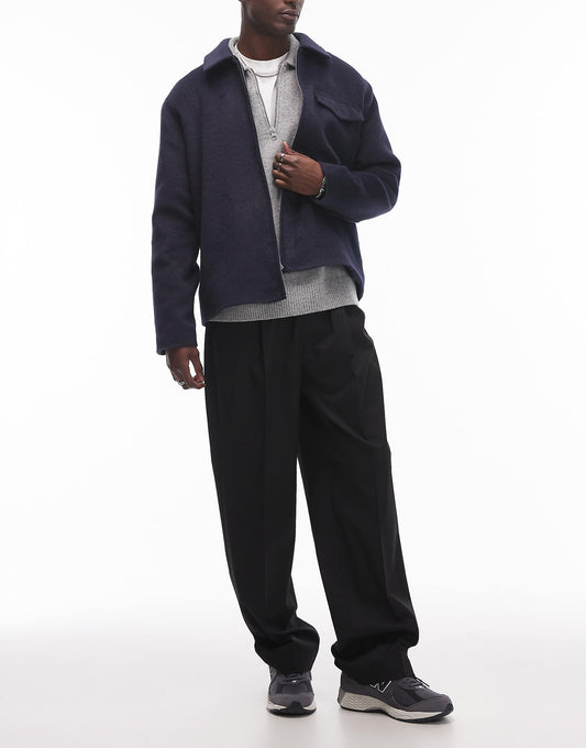 Wide Leg With Elasticated Tie Waist Trousers