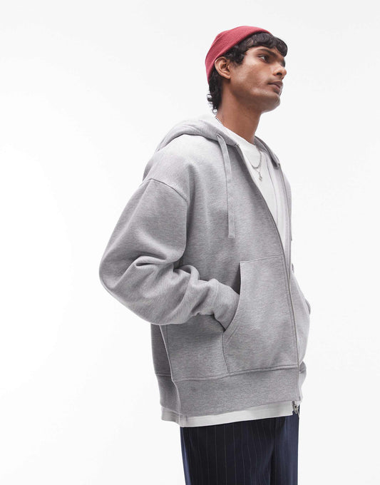 Oversized Fit Full Zip Hoodie