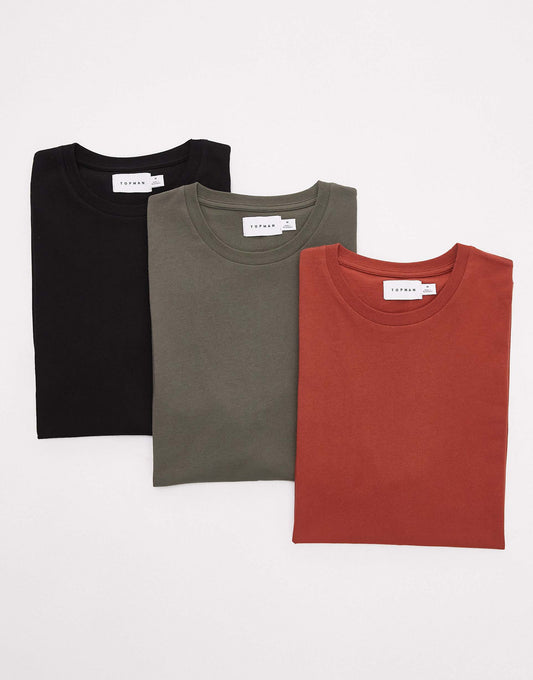3 Pack Regular Fit T-Shirt