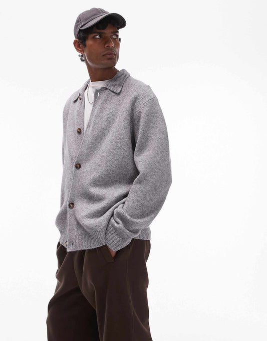 Knitted Button Through Cardigan