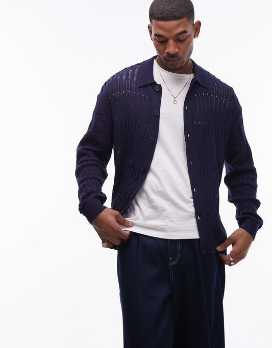 Ladder Stitch Cardigan