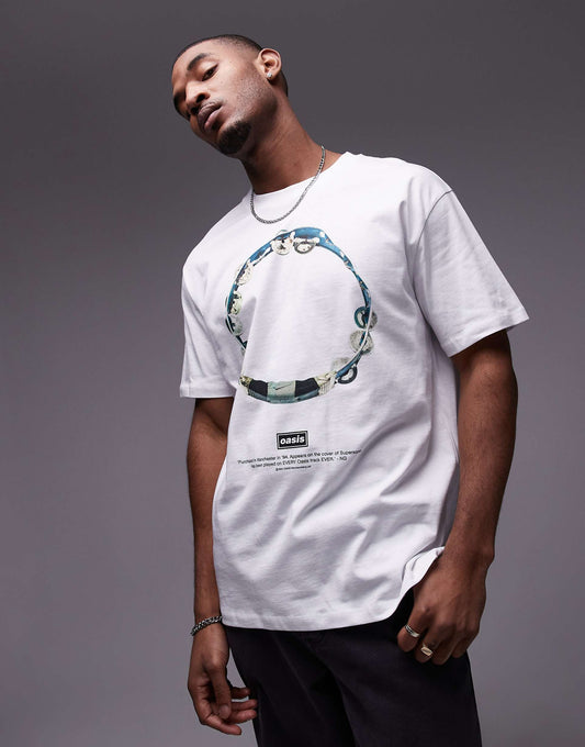 Oversized Fit T-Shirt With Oasis Print