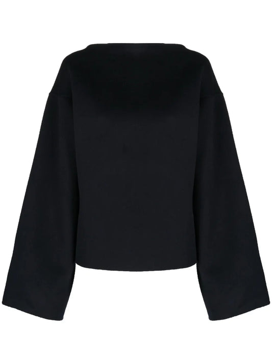 Wide-Sleeve Wool Jumper