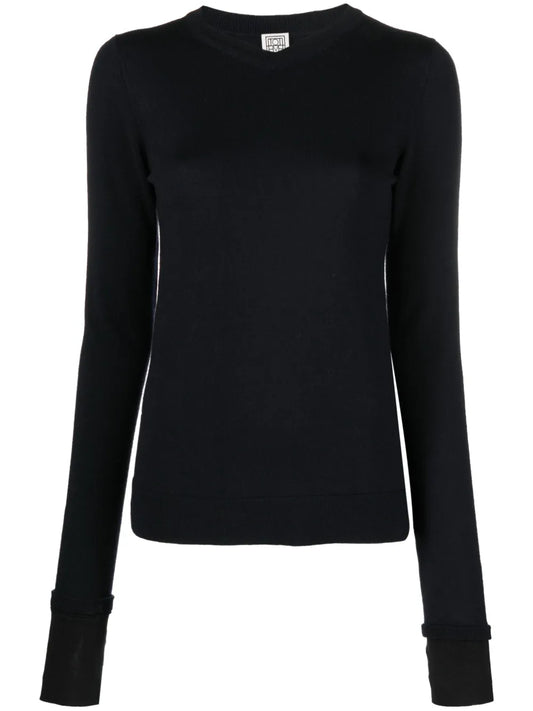 Crew-Neck Thumbslot Jumper