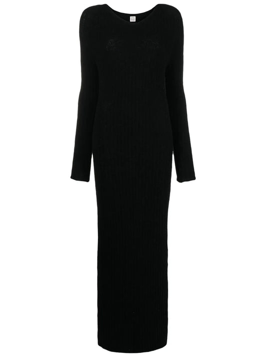 Ribbed Wool-Blend Dress