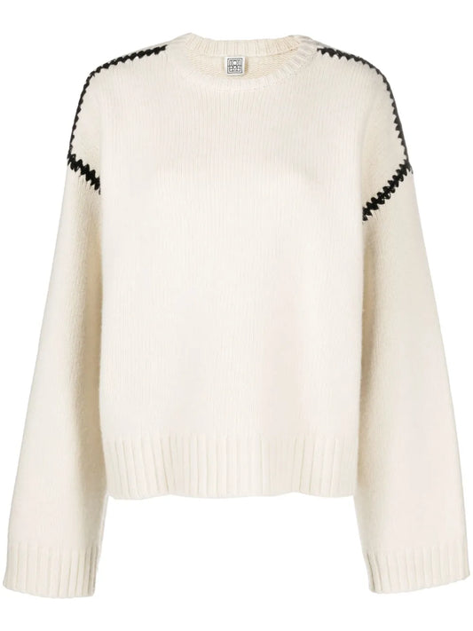 Embroidered Wool Jumper