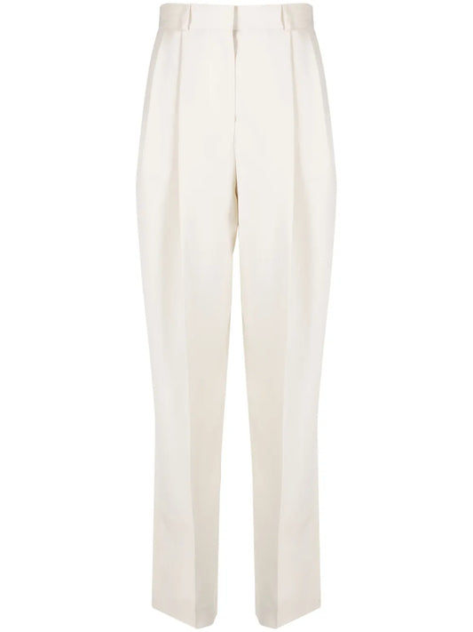 Double-Pleated Tailored Trousers