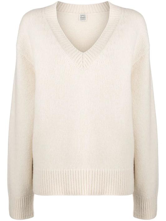 V-Neck Wool-Cashmere Jumper