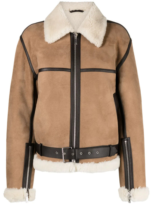 Shearling Suede Jacket