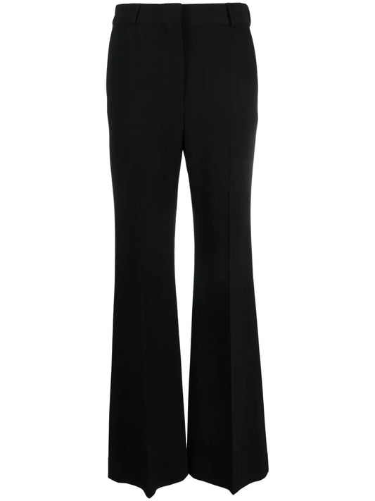 Wide-Leg Crepe Trousers