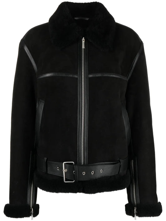 Shearling Suede Jacket