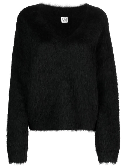 Brushed V-Neck Jumper