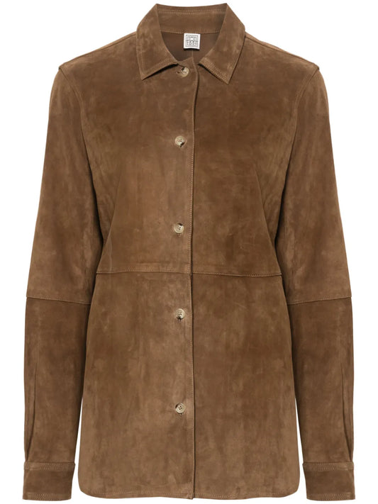 Suede Panelled Shirt