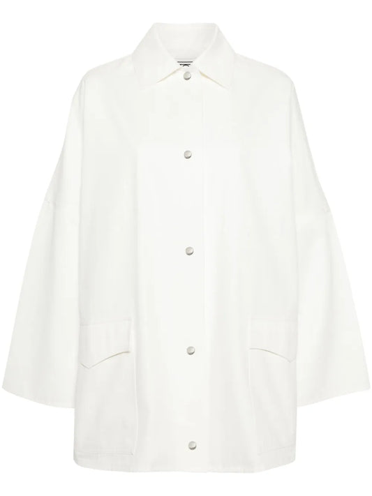 Organic-Cotton Shirt Jacket
