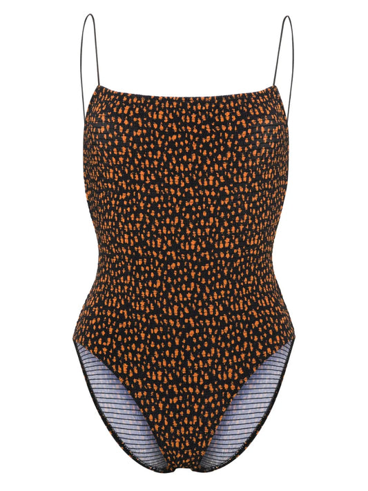 Smocked One-Piece Swimsuit